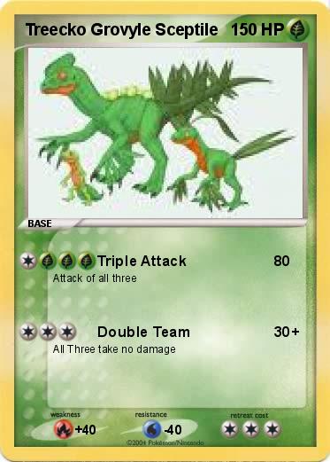 Pokemon Treecko Grovyle Sceptile