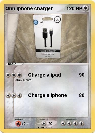Pokemon Onn iphone charger