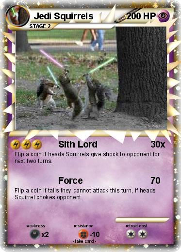 Pokemon Jedi Squirrels