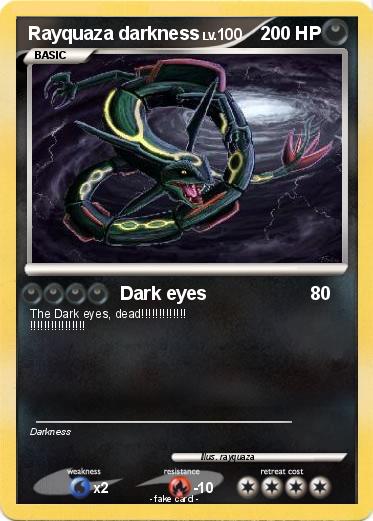 Pokemon Rayquaza darkness