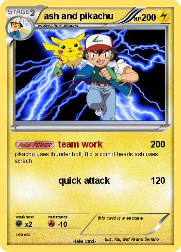 Pokemon ash and pikachu