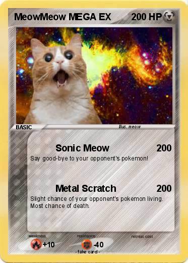 Pokemon MeowMeow MEGA EX
