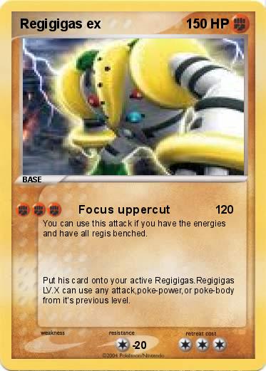 Pokemon Regigigas ex
