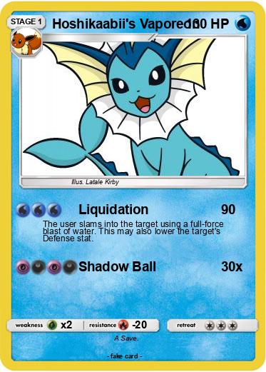 Pokemon Hoshikaabii's Vaporeon