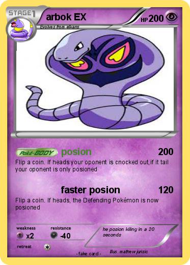 Pokemon arbok EX