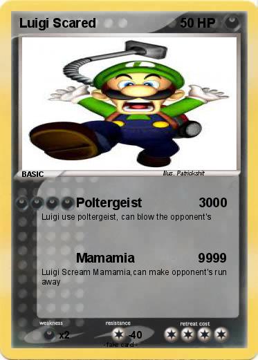 Pokemon Luigi Scared