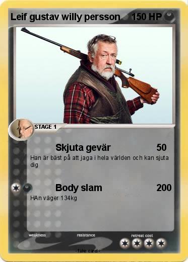 Pokemon Leif gustav willy persson