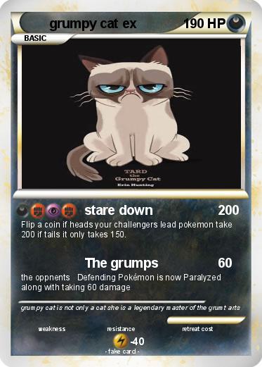 Pokemon grumpy cat ex