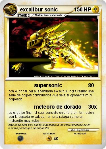 Pokemon excalibur sonic