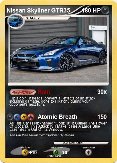Pokemon Nissan Skyliner GTR35