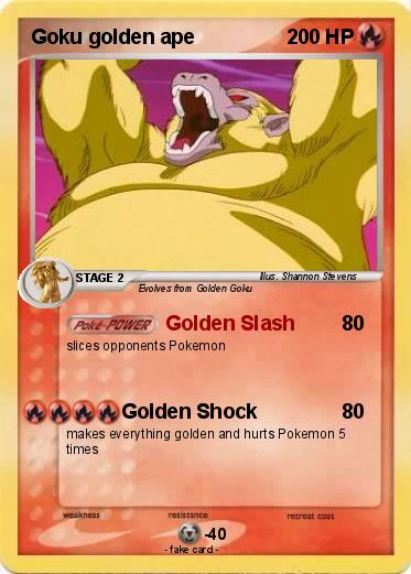 Pokemon Goku golden ape
