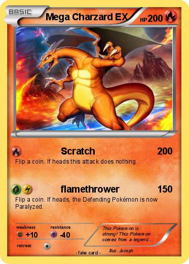 Pokemon Mega Charzard EX