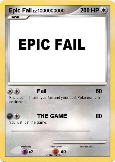 Pokemon Epic Fail