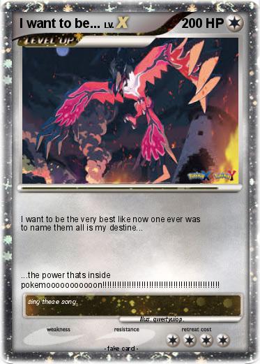 Pokemon I want to be...