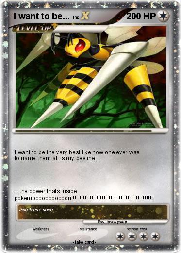 Pokemon I want to be...