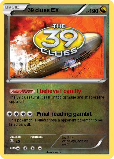 Pokemon 39 clues EX