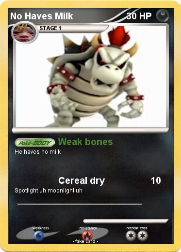 Pokemon No Haves Milk