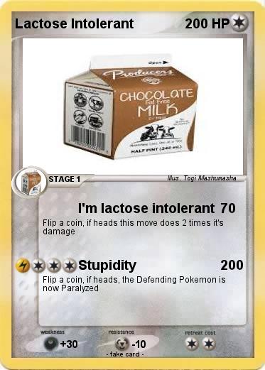 Pokemon Lactose Intolerant