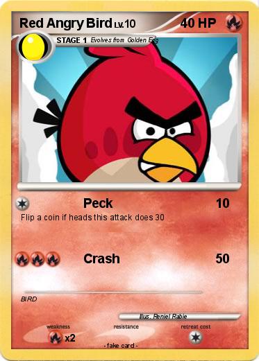 Pokemon Red Angry Bird