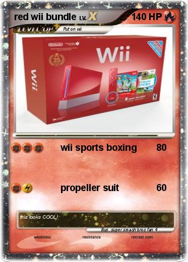 Pokemon red wii bundle