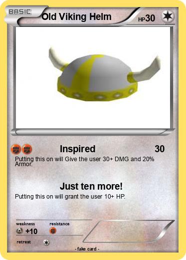 Pokemon Old Viking Helm