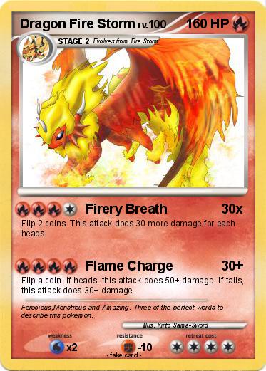 Pokemon Dragon Fire Storm