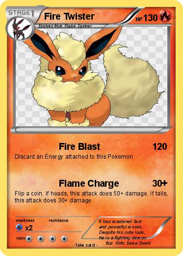 Pokemon Fire Twister