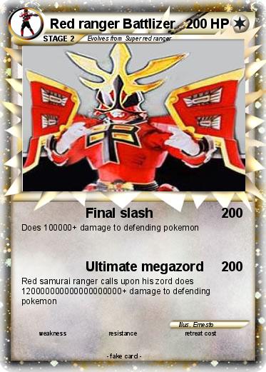 Pokemon Red ranger Battlizer