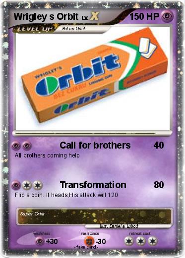 Pokemon Wrigley s Orbit
