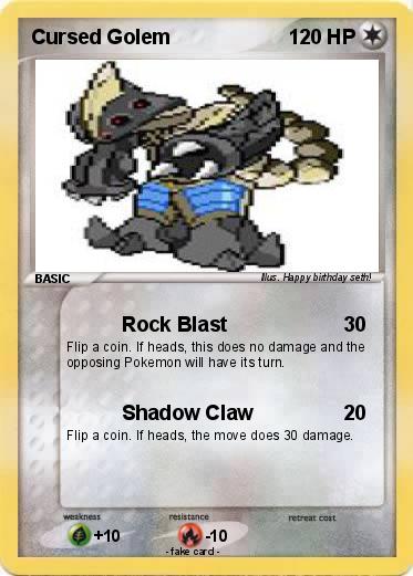 Pokemon Cursed Golem