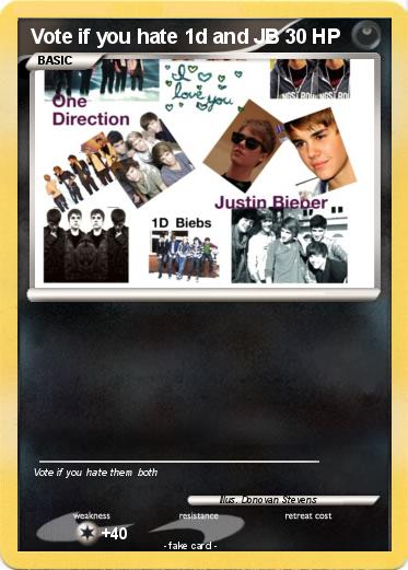 Pokemon Vote if you hate 1d and JB