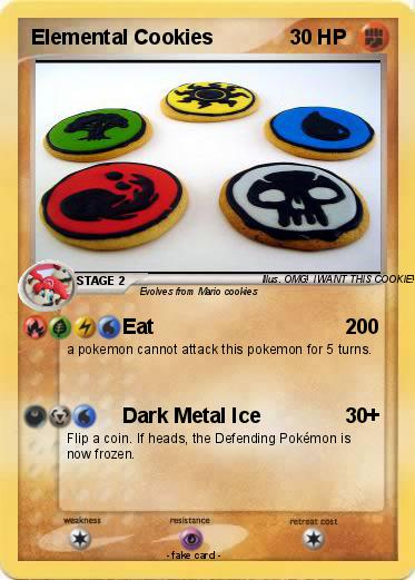 Pokemon Elemental Cookies
