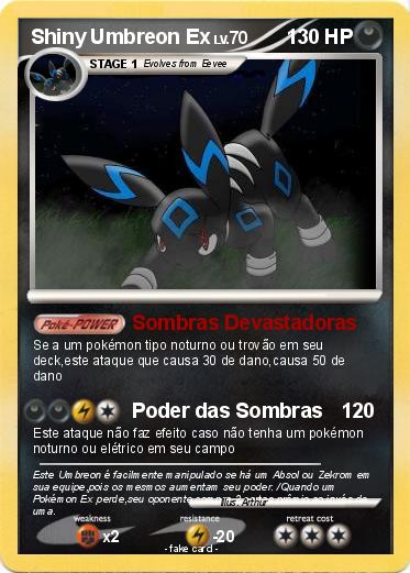 Pokemon Shiny Umbreon Ex