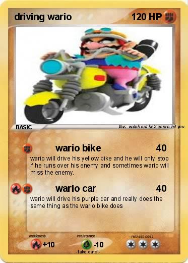 Pokemon driving wario