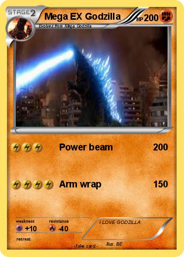 Pokemon Mega EX Godzilla