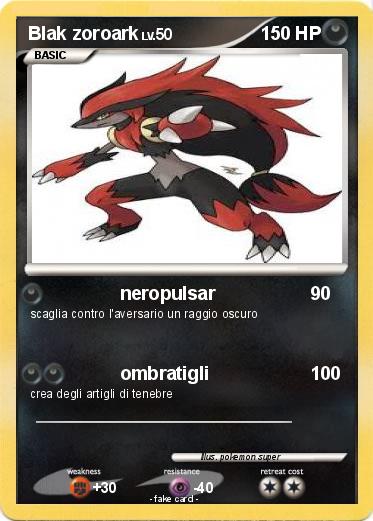 Pokemon Blak zoroark