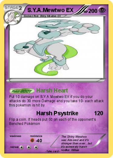 Pokemon S.Y.A.Mewtwo EX
