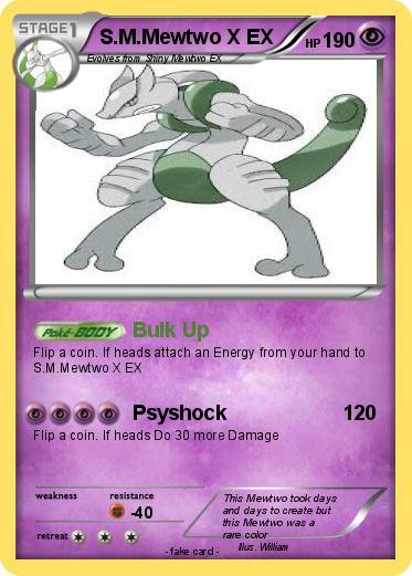 Pokemon S.M.Mewtwo X EX