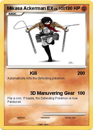 Pokemon Mikasa Ackerman EX