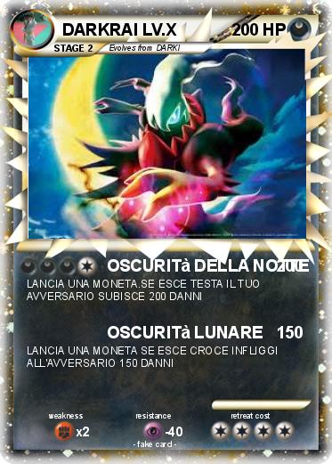 Pokemon DARKRAI LV.X