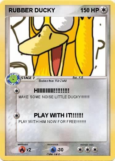 Pokemon RUBBER DUCKY
