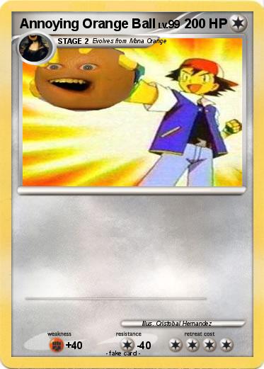 Pokemon Annoying Orange Ball