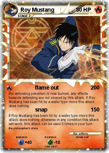 Pokemon Roy Mustang