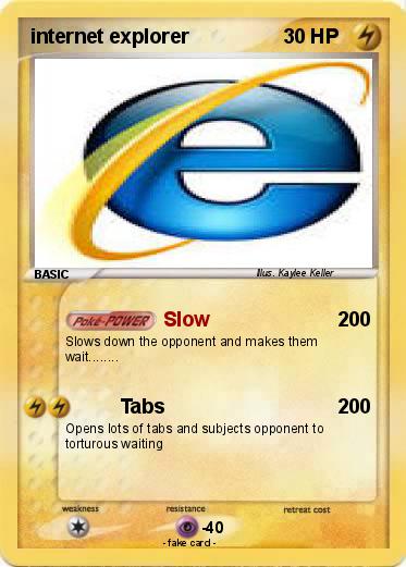 Pokemon internet explorer