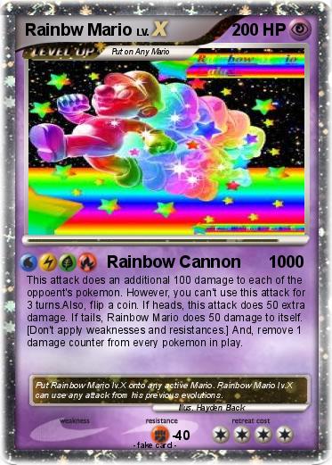 Pokemon Rainbw Mario