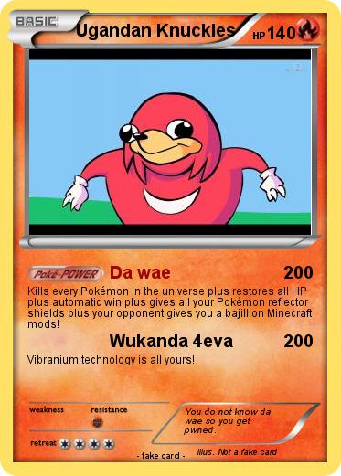 Pokemon Ugandan Knuckles
