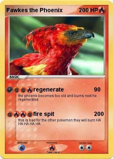 Pokemon Fawkes the Phoenix