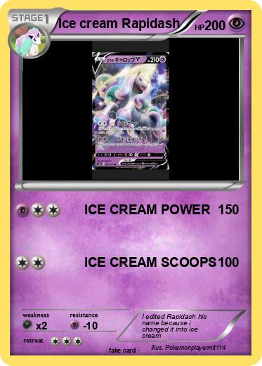 Pokemon Ice cream Rapidash
