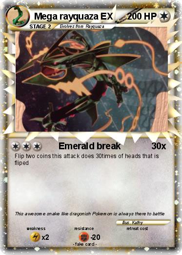 Pokemon Mega rayquaza EX