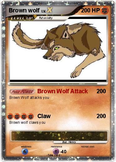 Pokemon Brown wolf